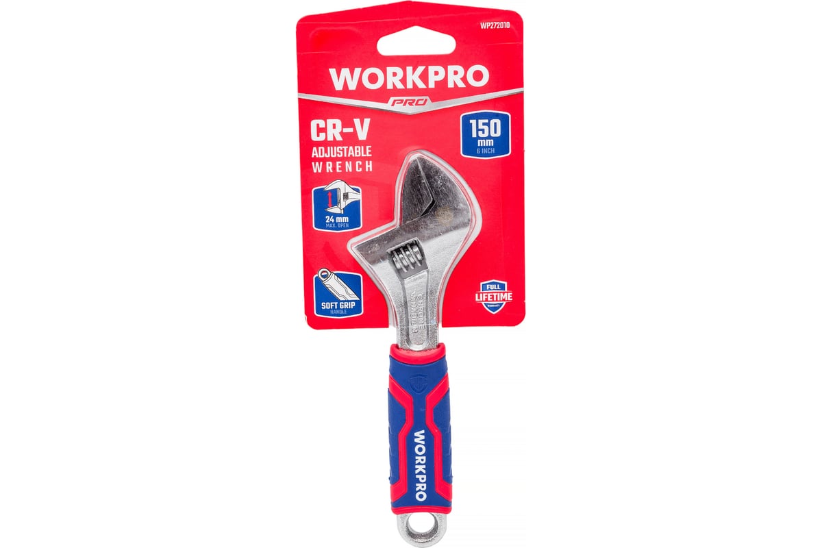 Ключ Разводной WORKPRO 150 мм ( 6 дюймов )CR-V WP272010