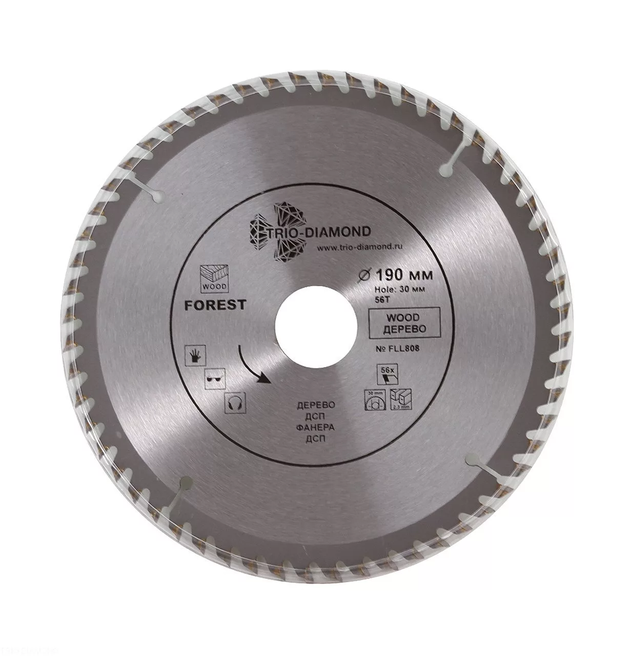 Диск Trio-Diamond Forest Long Life 190*56T*30/20mm FLL808