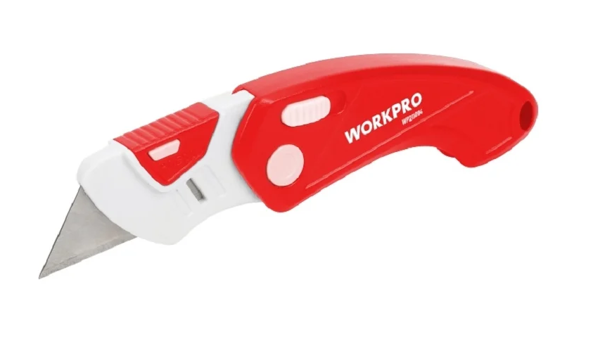 Нож складной пластиковый быстросменный WP211004 WORKPRO