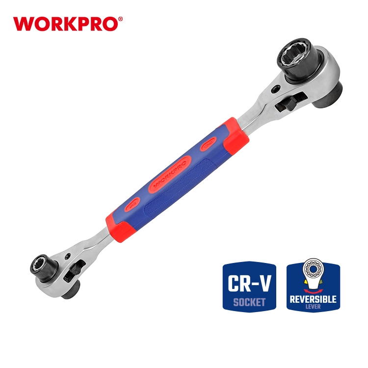 КЛЮЧ ТОРЦЕВОЙ С ТРЕЩОТКОЙ WP282059 WORKPRO 8 В 1 WP272059