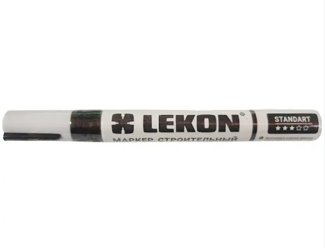 Черный строительный маркер-краска LEKON 011804