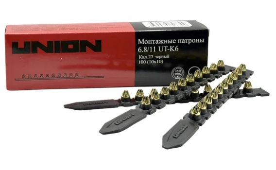 Патроны монтажные UNION UT-K6 6,8/11 черный