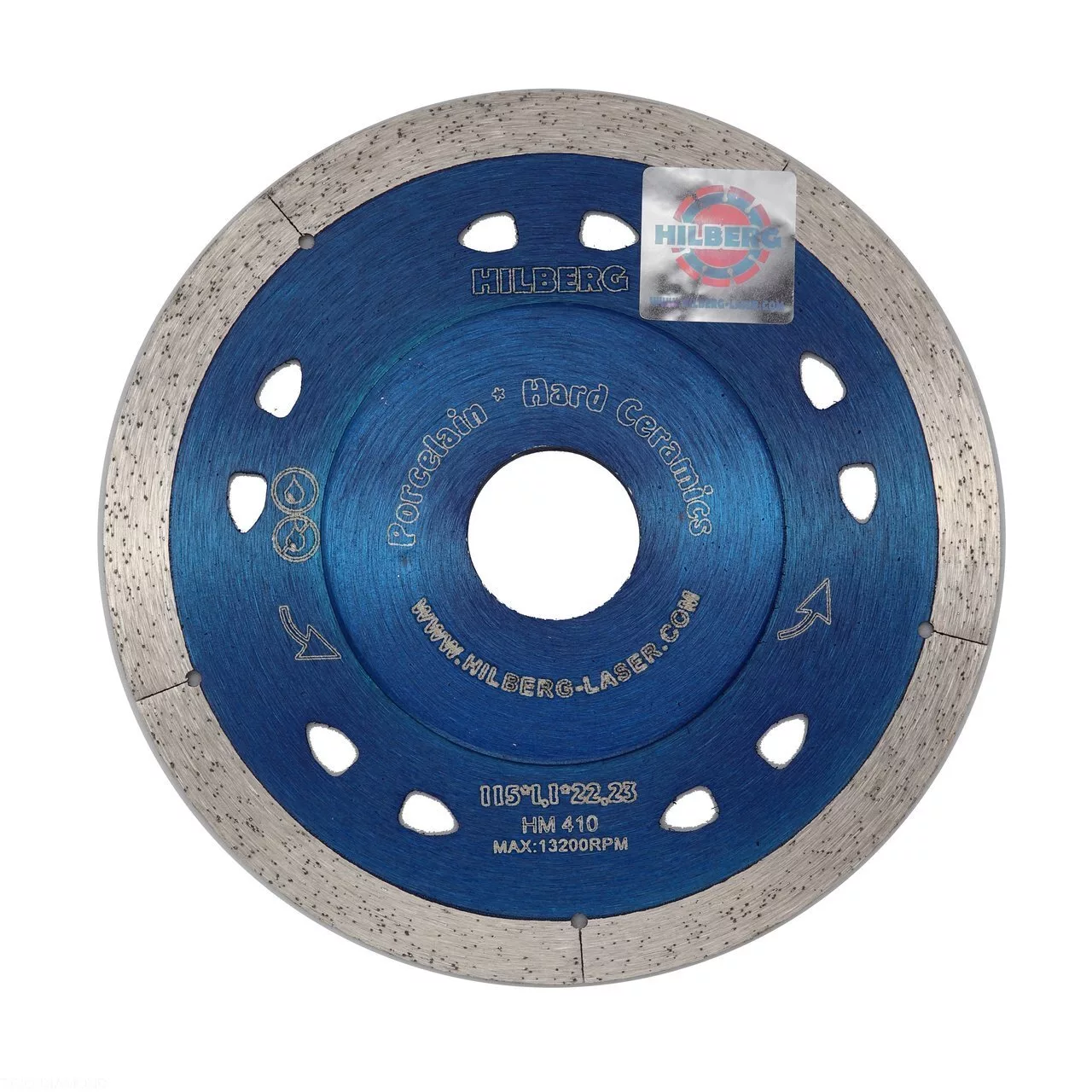 Диск алмазный отрезной Hilberg Extra Thin 1,1mm 115*8*22.23 Толщина реж.кромки 1.1mm HM410