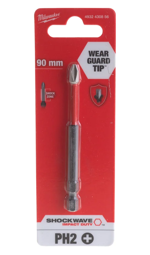Бита ударная PH2х90мм (1шт) SHOCKWAVE Milwaukee