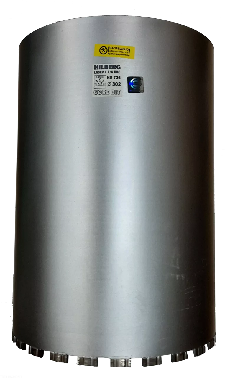 Алмазная коронка Hilberg Laser 1 1/4 UNC 24T 302*450mm HD726