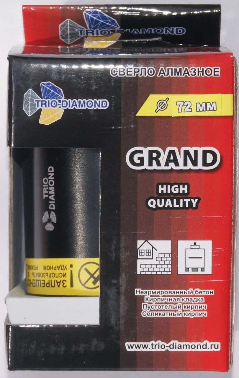 Алмазная коронка Trio-Diamond Grand Подрозетник 5T 72*60mm GC787