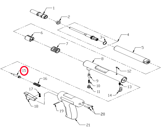 Боек PT251 Walte №15 1150029 #15