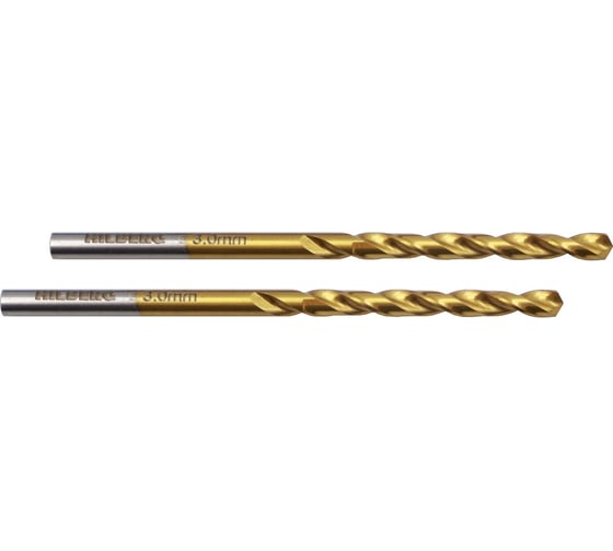 Сверло по металлу 3.0*61(33)мм (2шт) Hilberg Cobalt 5% TOP, CO030