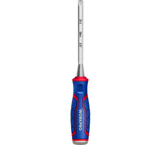 Стамеска-долото 10мм WP243005 WORKPRO CR-V кованная сталь, WP243005