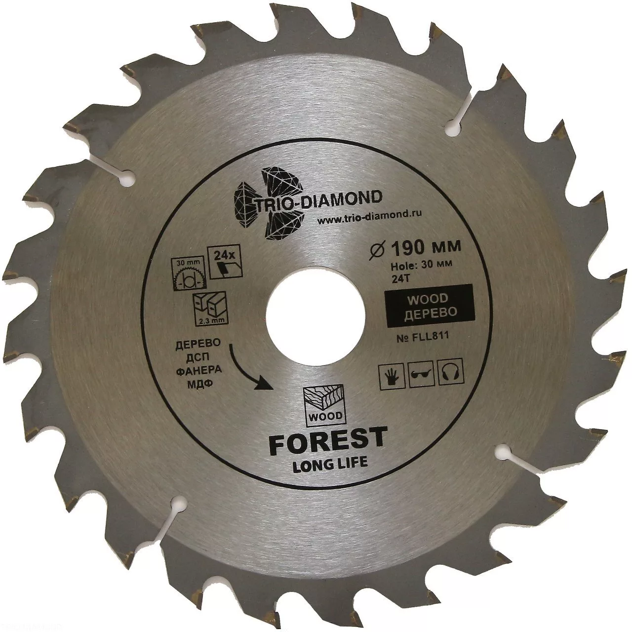 Диск Trio-Diamond Forest Long Life 190*24T*30/20mm FLL811