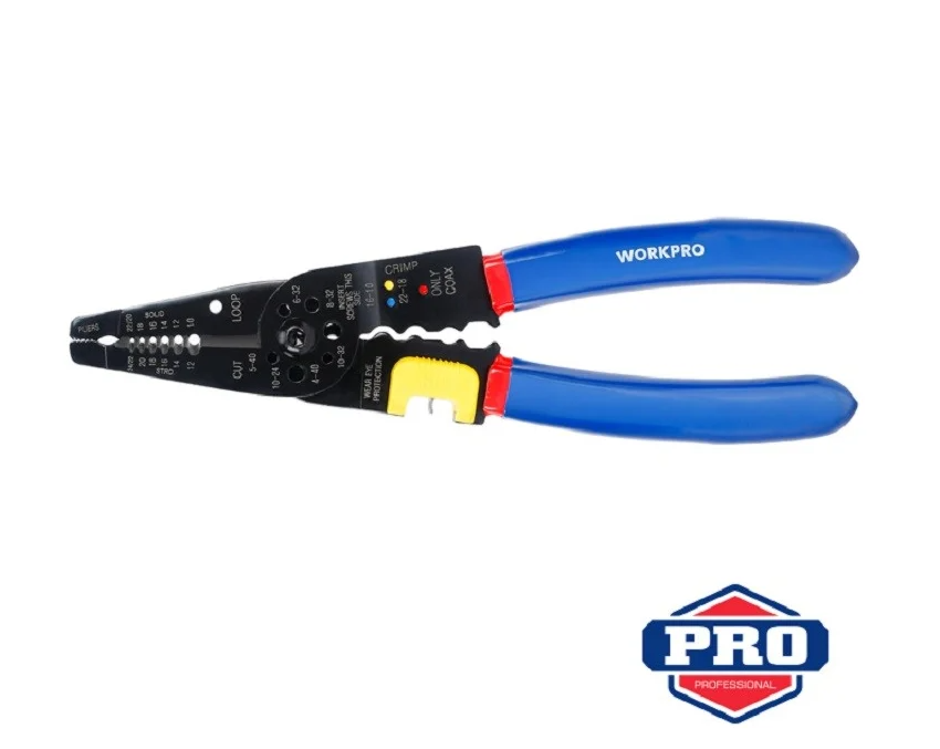 Клещи обжимные многофункциональные 210мм WP291009 WORKPRO.