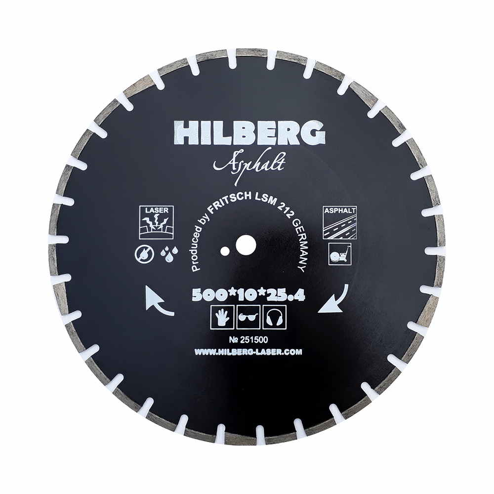 Алмазный диск HILBERG Asphalt Laser 500x3,8x11x25,4-36 F4 251500 HM311