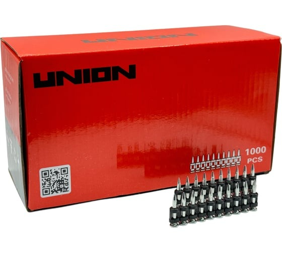 Усиленные гвозди по бетону UNION UT-GPS 3,05x25 (1000шт) для монтажного пистолета UT-GPS3025