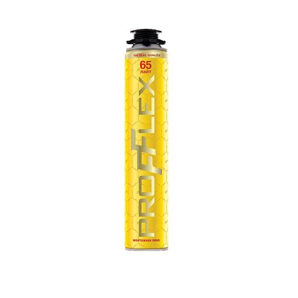 Пена монтажная PROFFLEX Pro Yellow 65л Light лето
