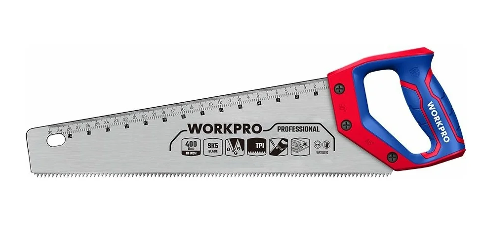 Ножовка по дереву 400мм SK5 7TPI WP215005 WORKPRO