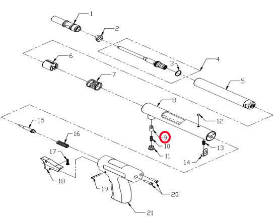 Стопор PT251 Walte №9 1157487 #9