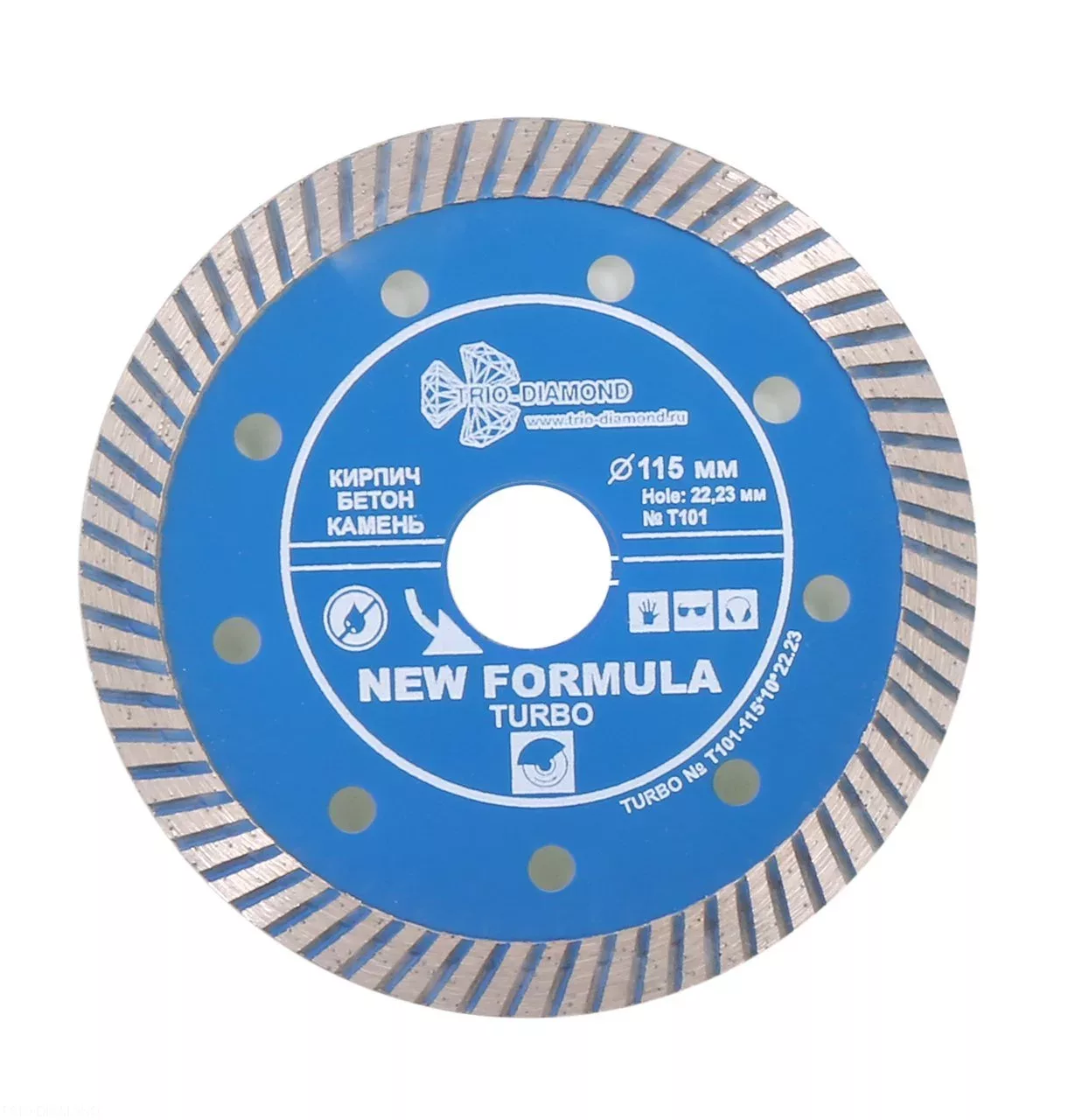 Диск алмазный отрезной Trio-Diamond New Formula Turbo 115*10*22.23mm T101