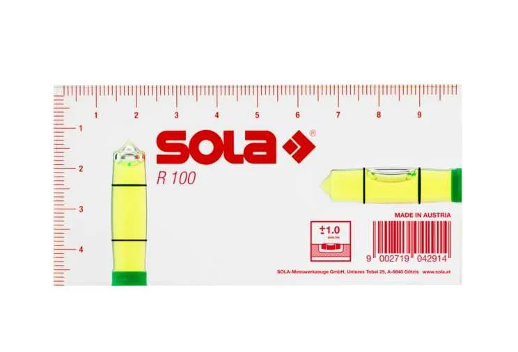 SOLA Уровень пластиковый R100 01622101