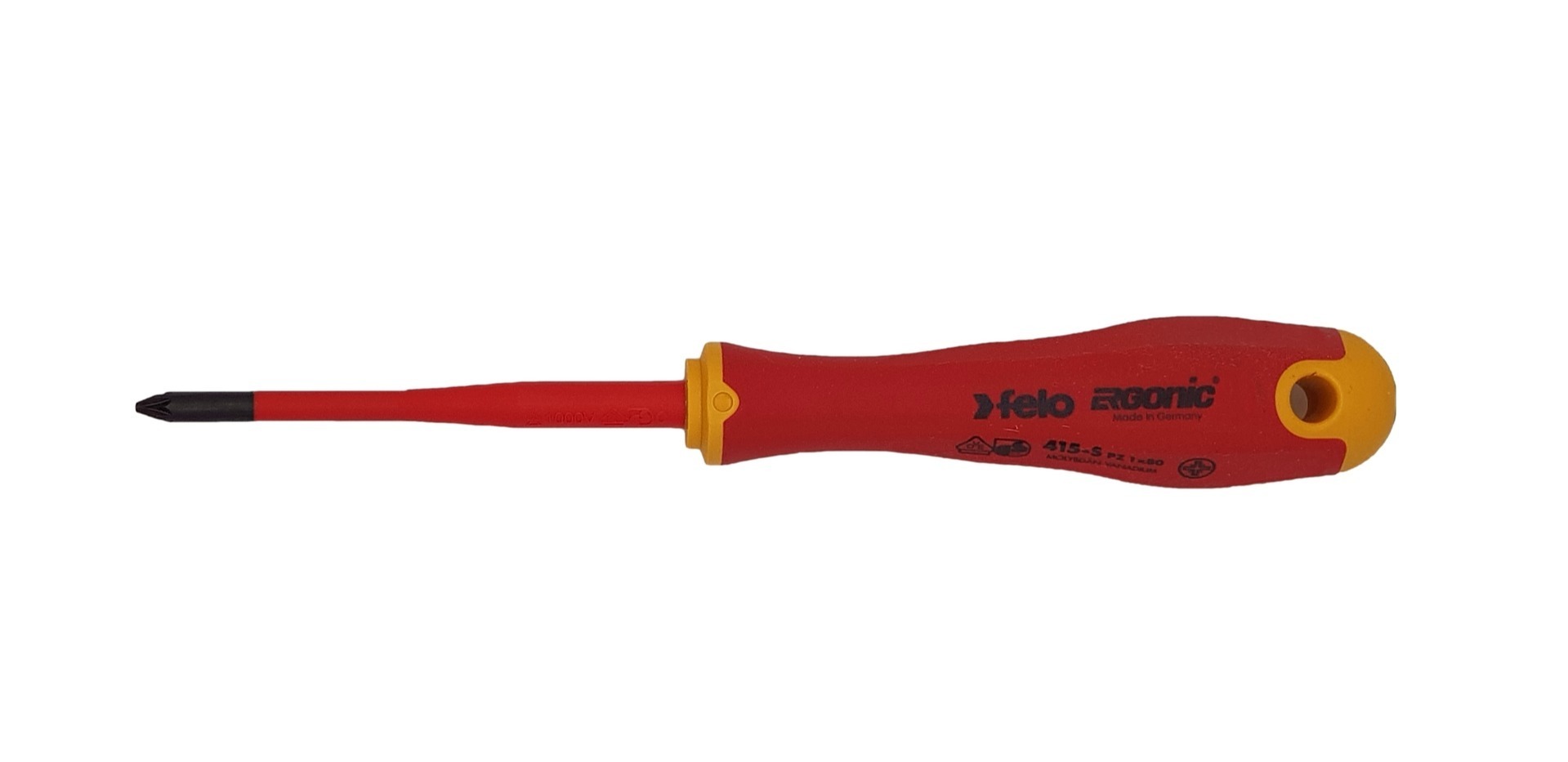 Felo Отвертка диэлектрическая PZ 1х80 E-Slim Ergonic 41519290