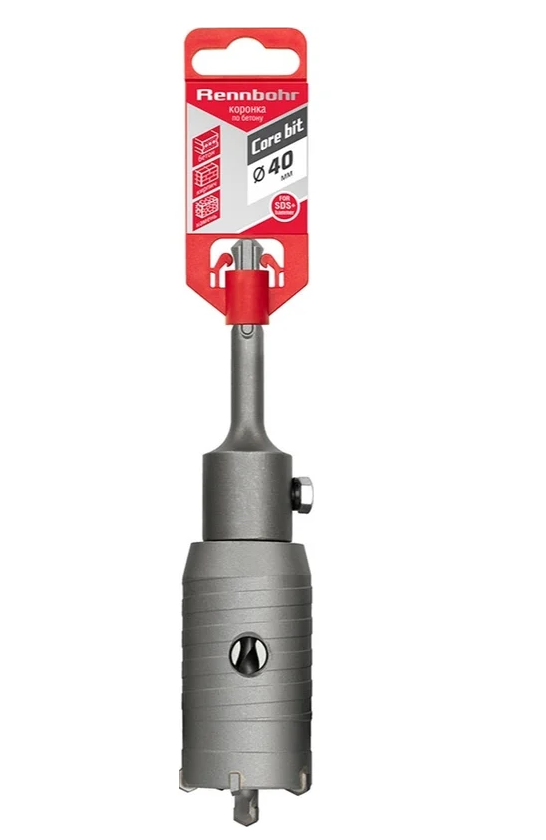 Коронка по бетону sds+  40мм в сборе Rennbohr Corebit, 662240