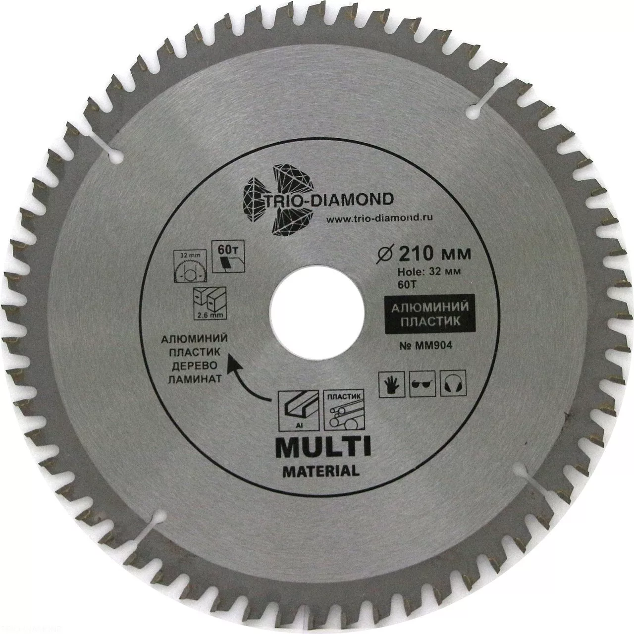 Диск Trio-Diamond Multi Material 210*60T*32/30mm MM904