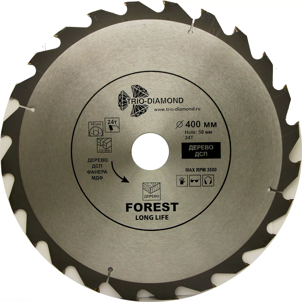 Диск Trio-Diamond Forest Long Life 400*24T*50mm FLL840