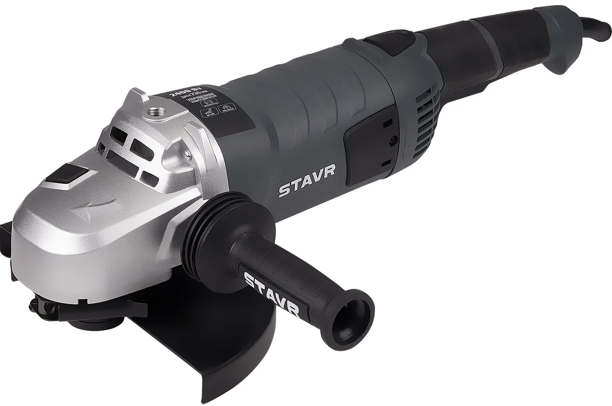 Машина углошлифовальная СТАВР 230мм, 2400Вт, Stavr SAG 24-230RSC, 6300об/мин, поворот.рукоятка, плавн.пуск, поддерж.оборотов, защ.мотора,замена щет,кабель 3м 9030700476