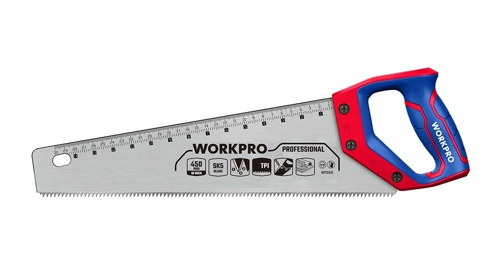 Ножовка по дереву 450мм SK5 7TPI WP215006 WORKPRO