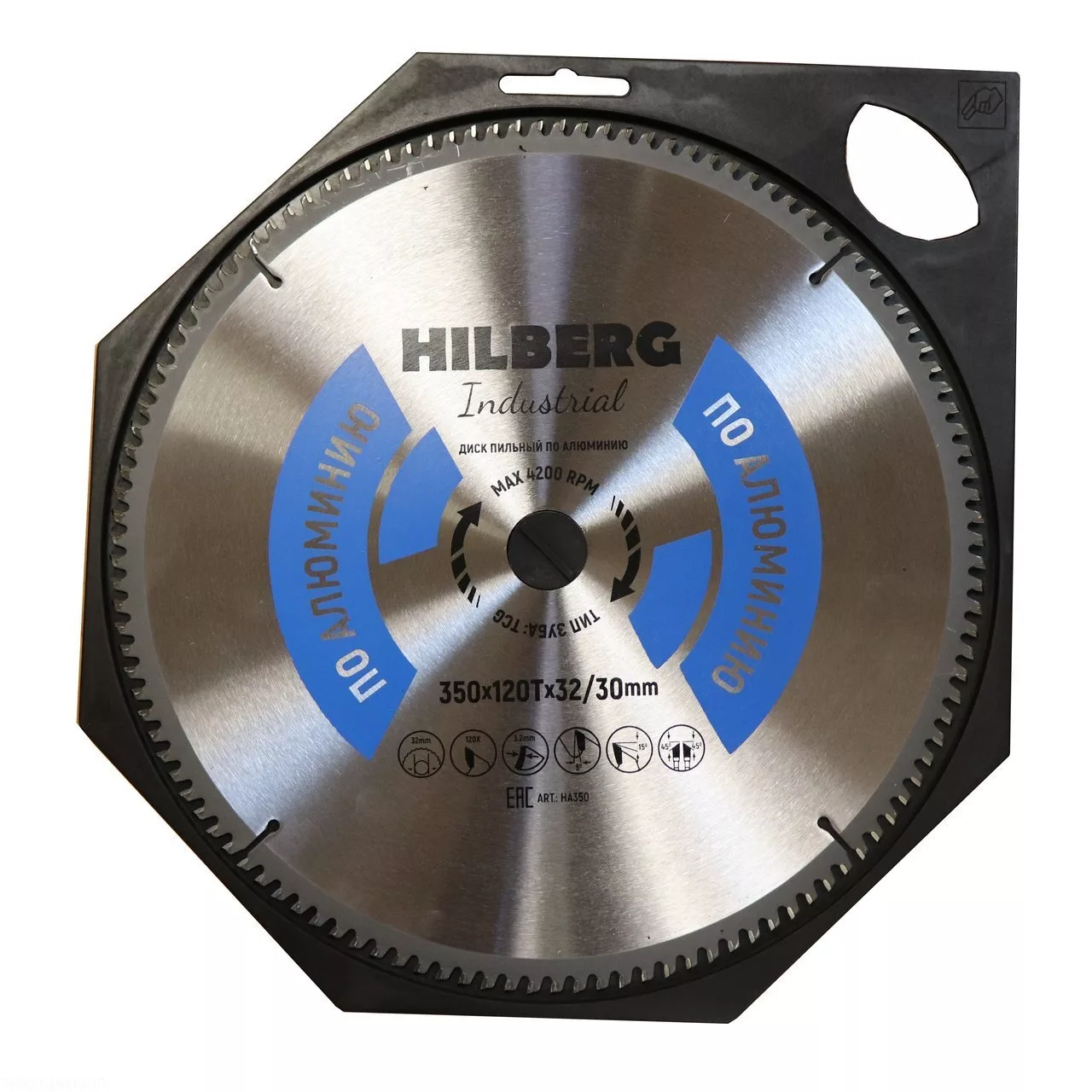 Диск пильный Hilberg Industrial Алюминий 350*120Т*32/30mm HA350