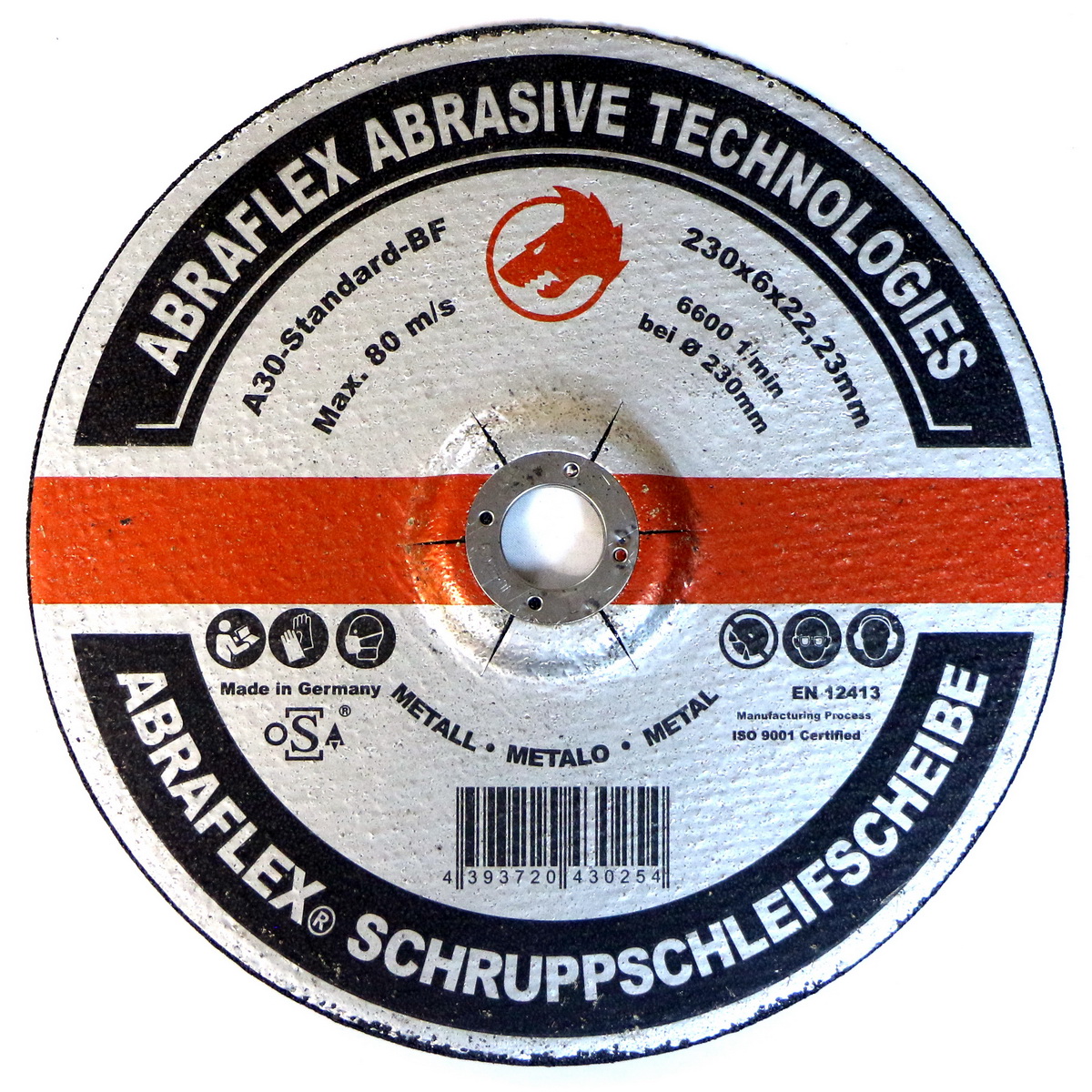 Круг обдирочный ABRAFLEX A24R Standart BF 230×6,0×22,2 10514