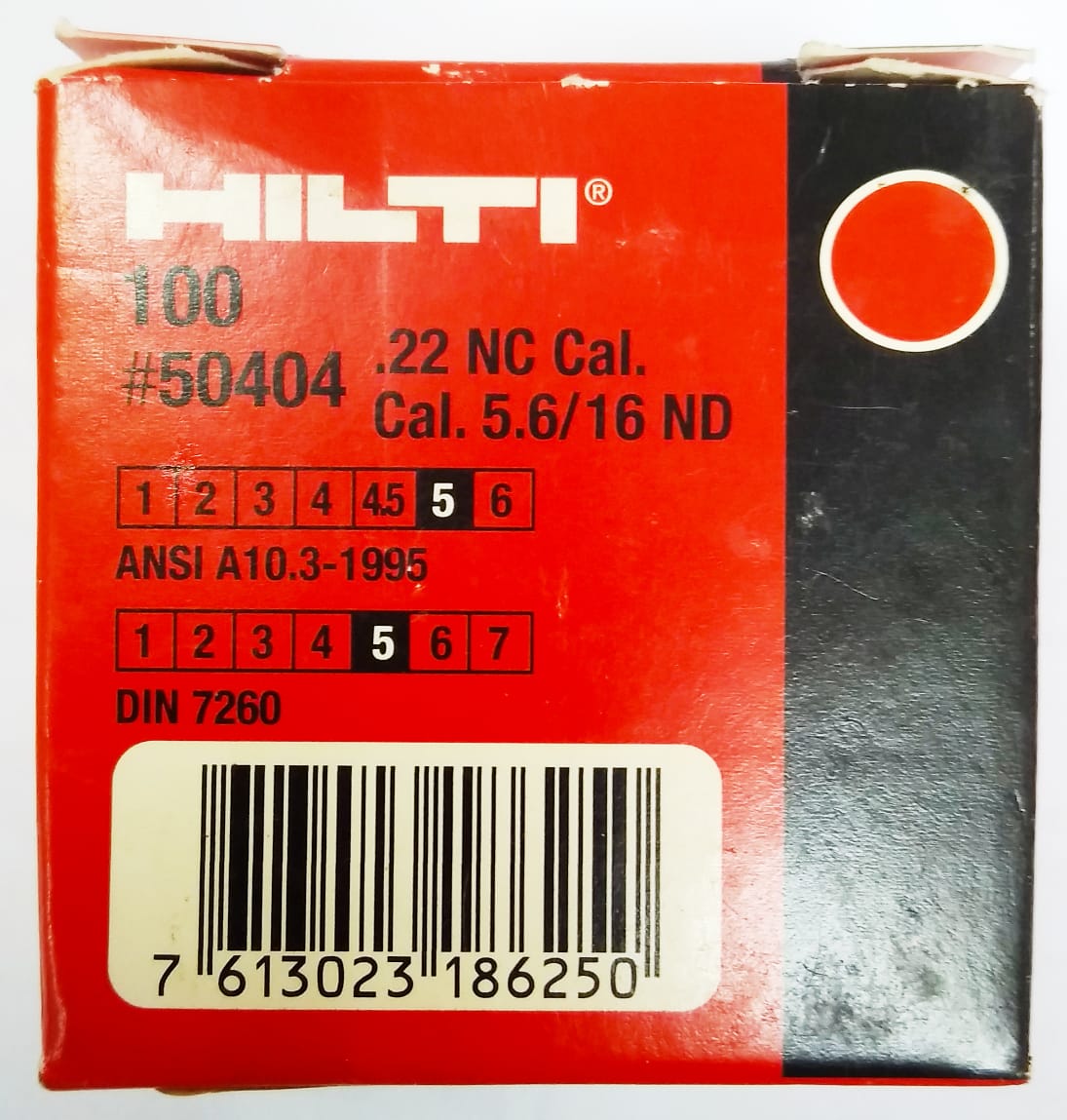 Патроны индустриальные 5,6x16 (100шт.) красный HILTI 50404