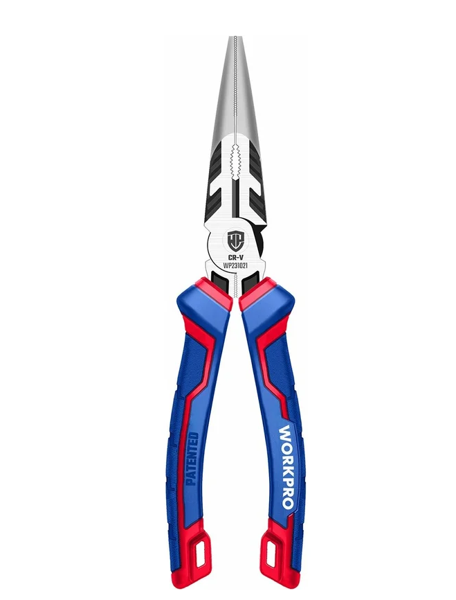 Длинногубцы WORKPRO 200 мм ( 8 дюймов) CR-V, WP231021