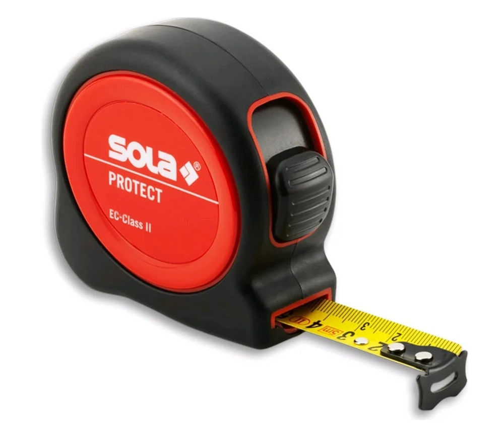 SOLA Рулетка  Protect  PE 8 м, 25 мм, II класс 50550801