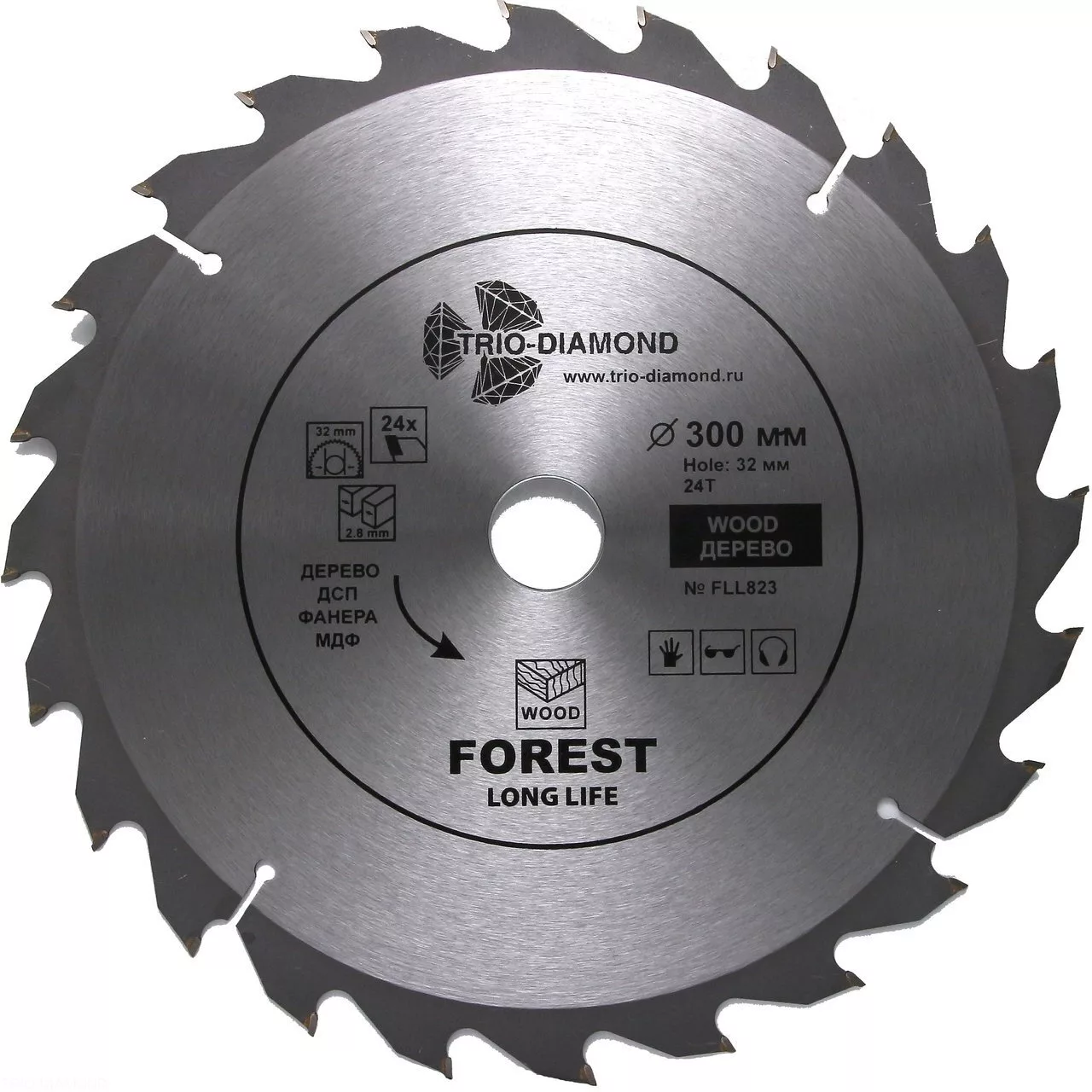 Диск Trio-Diamond Forest Long Life 300*24T*32/30mm FLL823