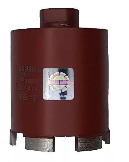 Алмазная коронка Коронка Hilberg Industrial Laser Micro Hit 6T  (ПОД ПЫЛЕУДАЛИТЕЛЬ) 72*75mm HI825