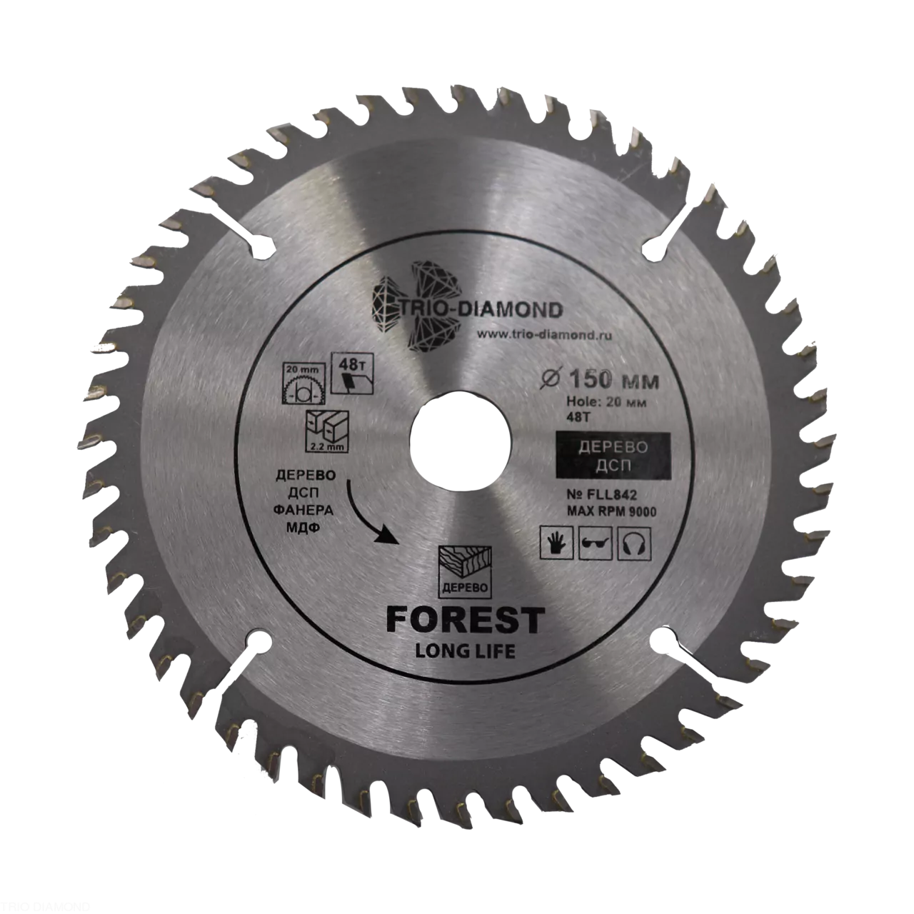 Диск Trio-Diamond Forest Long Life 150*48Т*20/16mm FLL842