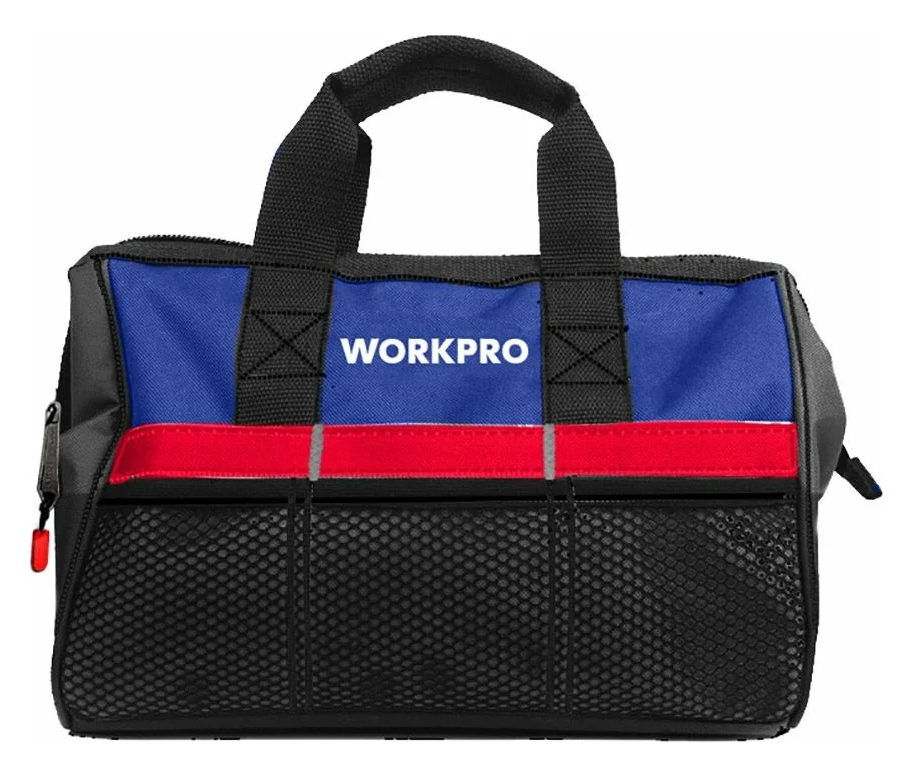 Сумка для инструмента 500D 445х290х320мм WP281002 WORKPRO на молнии с широким горлом 17,5"