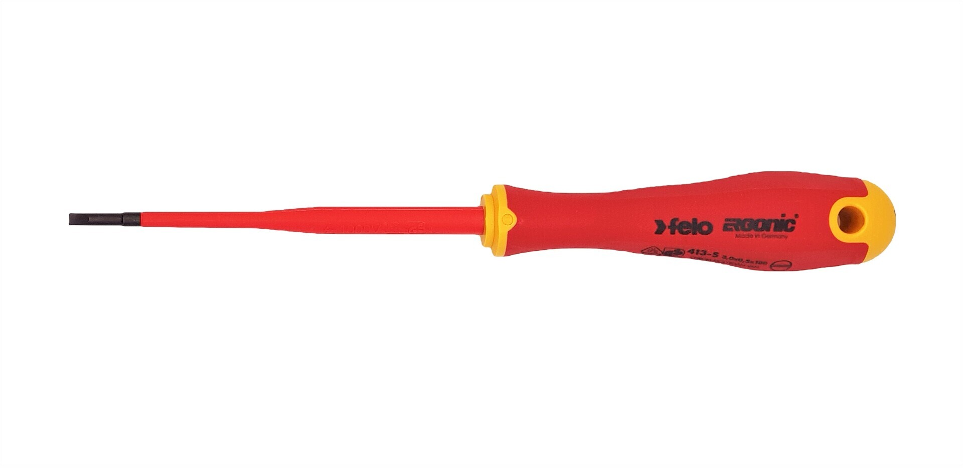 Felo Отвертка диэлектрическая SL 3,0х0,5 E-Slim Ergonic 41393090
