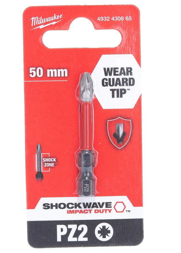 Бита ударная PZ2х50мм (1шт) SHOCKWAVE Milwaukee