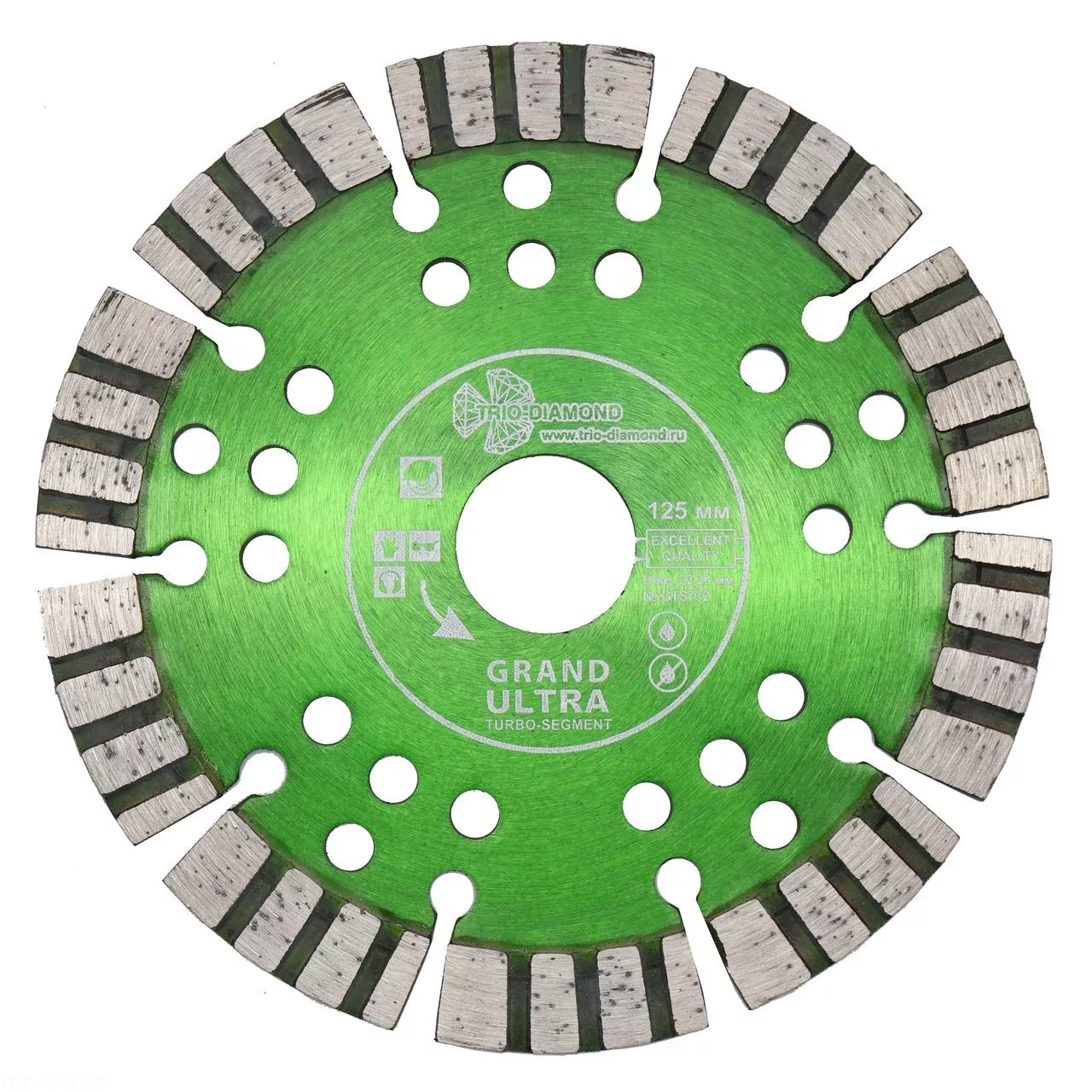 Диск алмазный отрезной Trio-Diamond Grand Ultra Segment 125*10*22.23mm GTS732