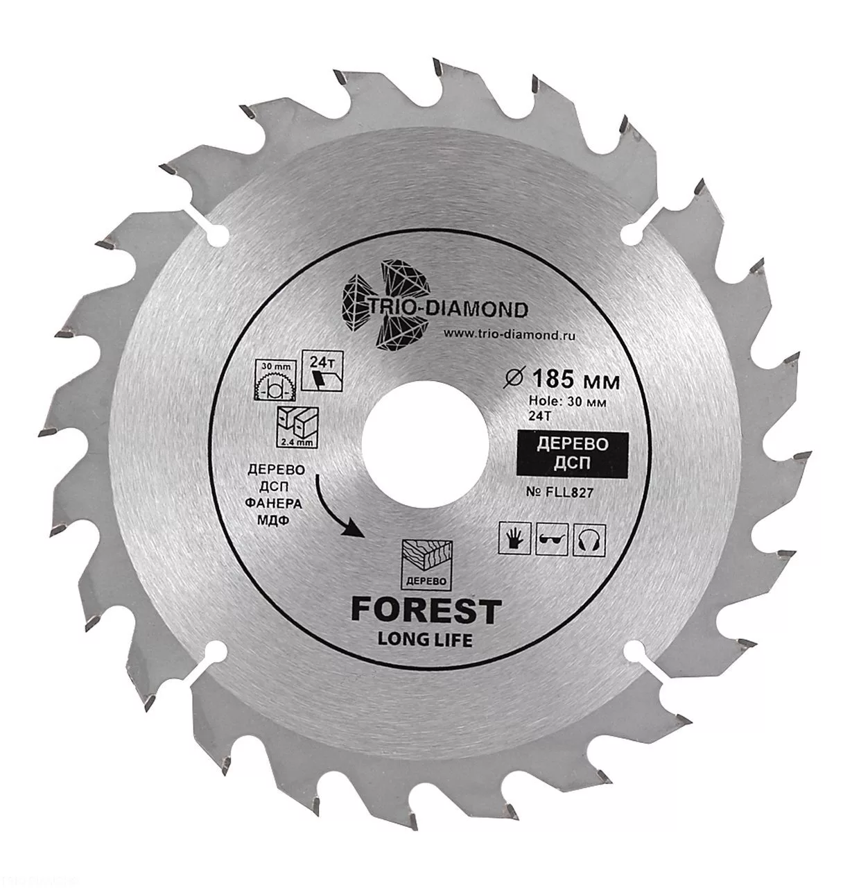 Диск Trio-Diamond Forest Long Life 185*24T*30/20/16mm FLL827