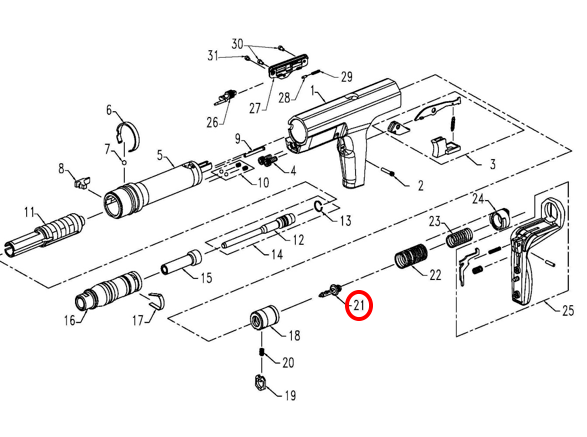 Боек PT355 Walte №21 1157265 #21