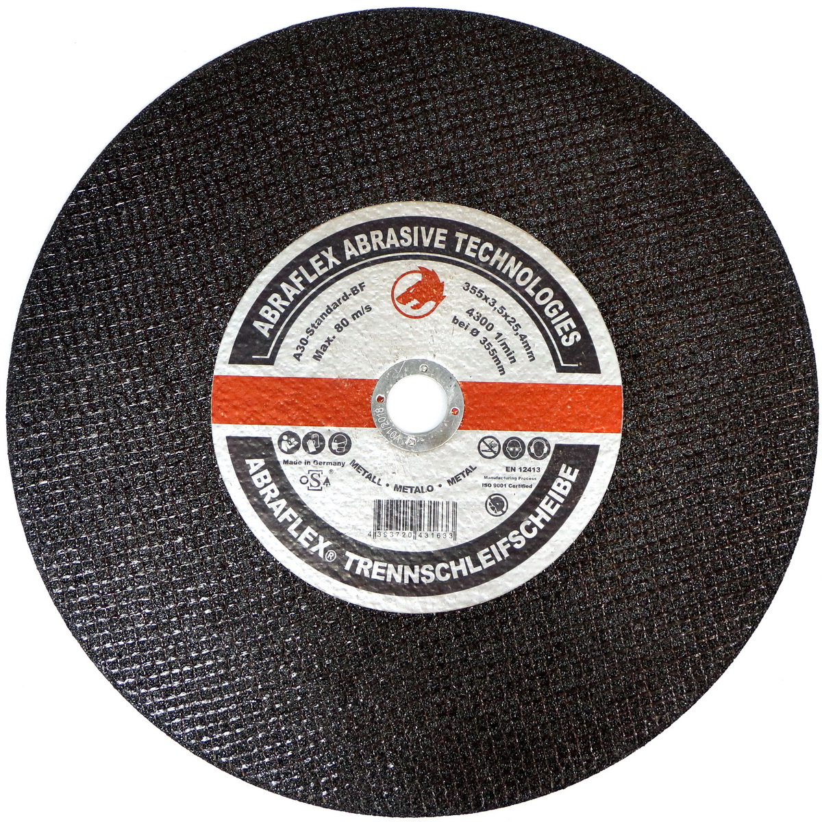 Отрезной круг A-30 Standart BF 350х3,5х20 мет ABRAFLEX 14544