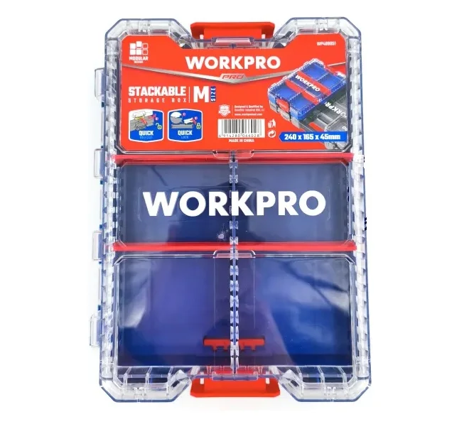 Ящик Соединяющиеся для системы хранения WORKPRO РТА - M（Крышка из поликарбоната) WP409051