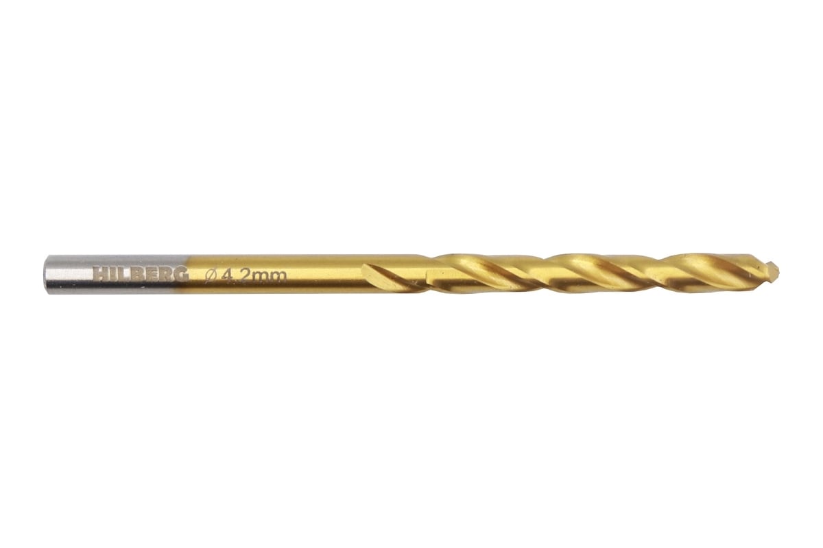 Сверло по металлу 4.2*75(43)мм Hilberg Cobalt 5% TOP, CO042