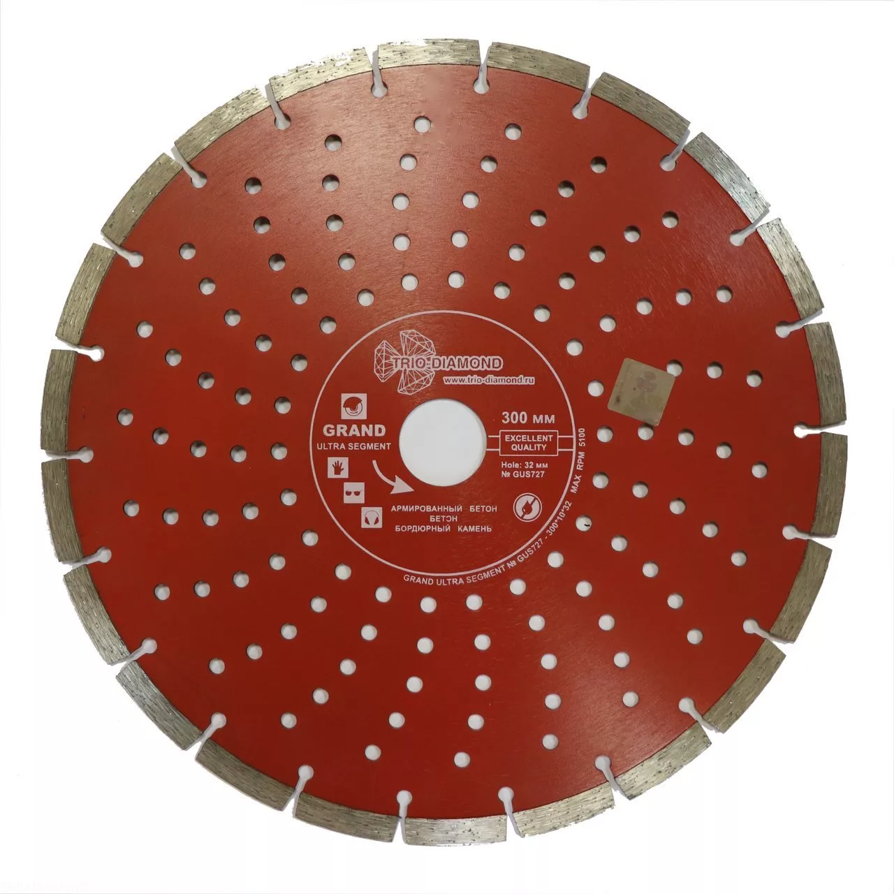 Диск алмазный отрезной Trio-Diamond Grand Ultra Segment 300*10*32mm GUS727