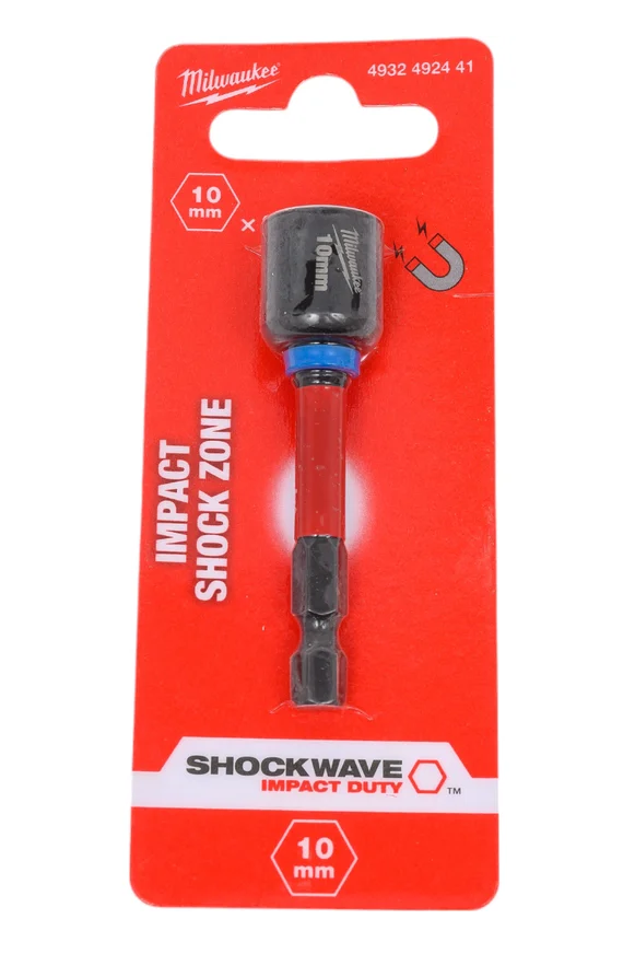 Магнитная торцевая насадка Milwaukee Shockwave HEX 10 x 65 мм, 4932492441