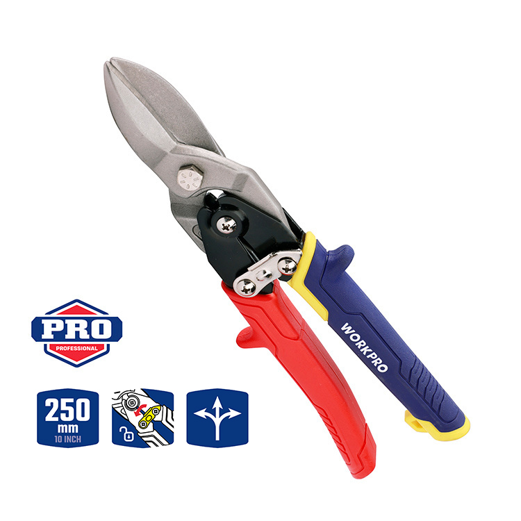 Ножницы по металлу WP214021 WORKPRO 250MM(10") ПРОФЕССИОНАЛЬНЫЕ ПРЯМЫЕ