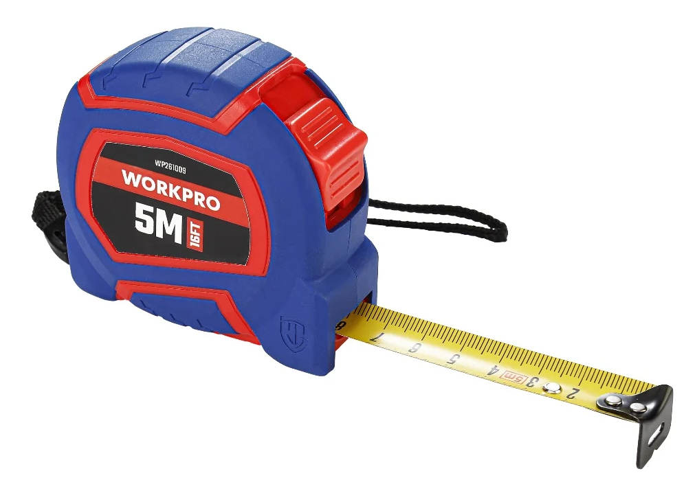 Рулетка  5м х 19мм нейлон, метр и дюйм. шкала WORKPRO