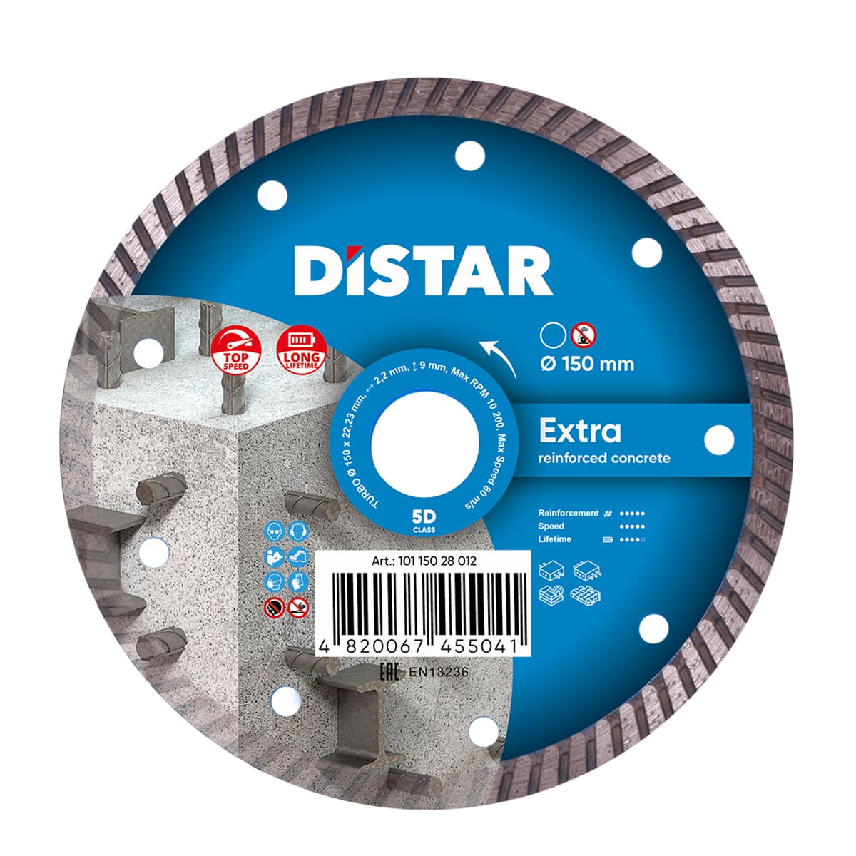Алмазный диск DISTAR 150×2,2×9×22,2 Turbo Extra